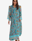 Tropical Bloom Chiffon Jalabiya