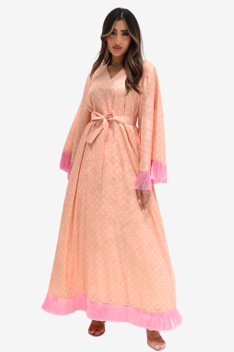 Jacquard Silk Dress