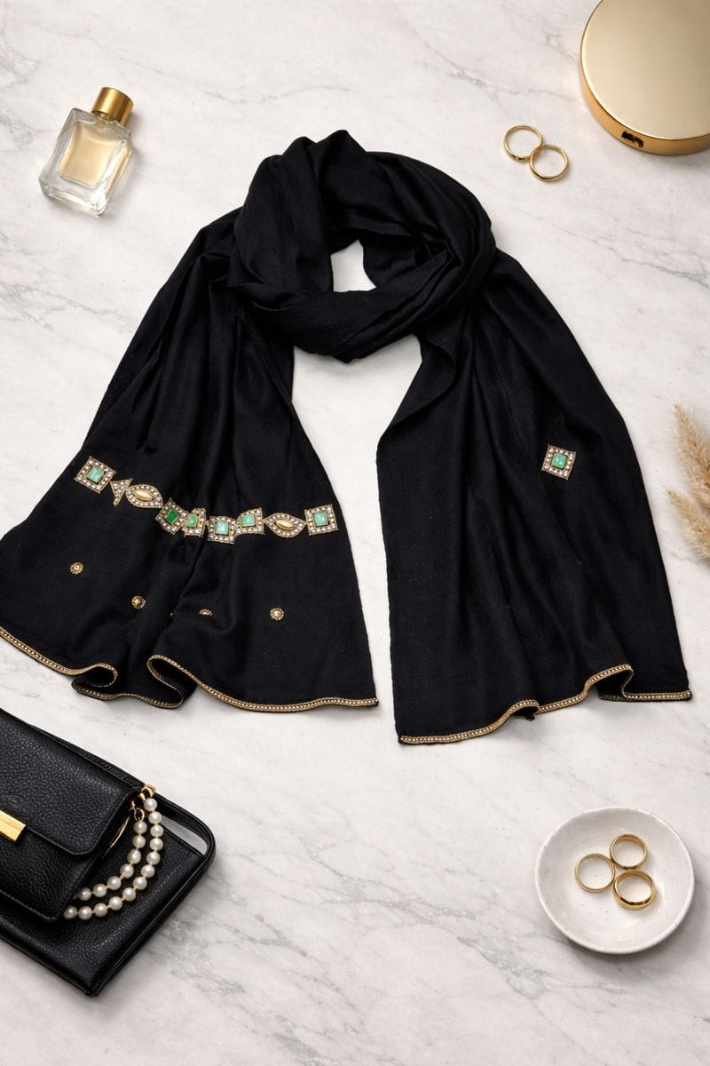 S08 - Black Gold Beads