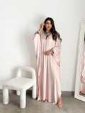 Layla — Blush Embroidered Kaftan