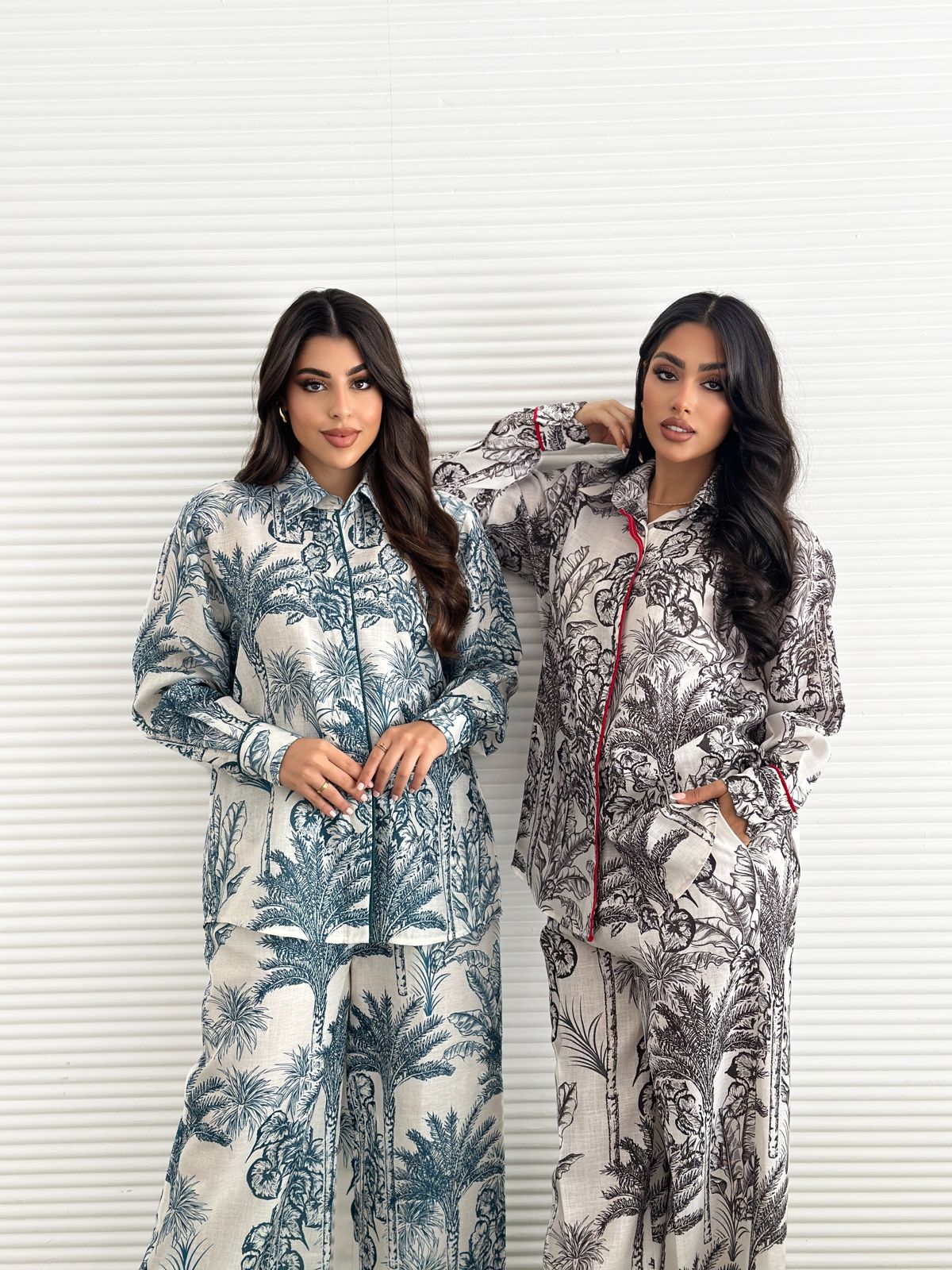 Nakheel — Palm Print Linen Co-ord Set