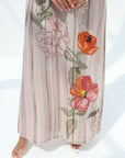 Floral embellishment detail on Blooming Garden Cotton Jalabiya