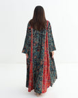 Mixed Paisley Print Cotton Jalabiya Paisley Print Fabric Detail