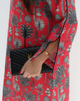 Hand embellished palm motif detail on  Palm Embellished Jalabiya