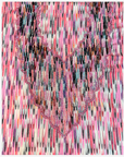 Rose Prism jacquard silk unstitched fabric with multicolour hand beaded scalloped neckline