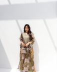 Full view of elegant earth tone jalabiya for women