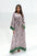 Vintage Garden Fringe Jalabiya - Lavender Bloom Variant Full Leng